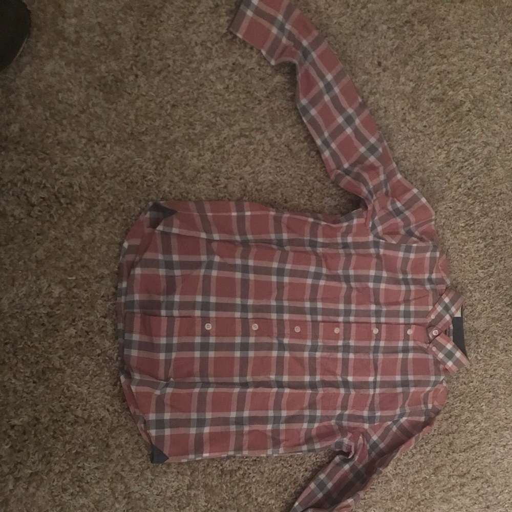 Long sleeved plaid Express shirt